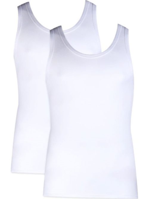 Minerva Sporties Ανδρικές Φανέλες Αμάνικες σε Λευκό  2Pack - Image 3