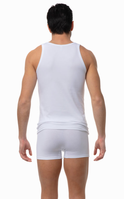 Minerva Sporties Ανδρικές Φανέλες Αμάνικες σε Λευκό  2Pack - Image 2
