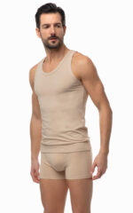 Minerva Sporties Ανδρικές Φανέλες Αμάνικες σε Μπεζ 2Pack