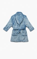 Minerva Παιδική Ρόμπα Χειμωνιάτικη Fleece Μπλε