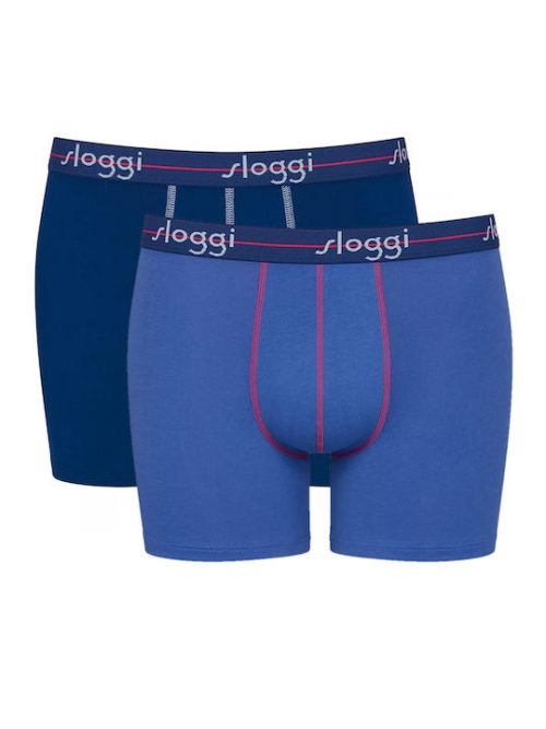 Sloggi Start Short Ανδρικά Μποξεράκια Μπλε 2Pack