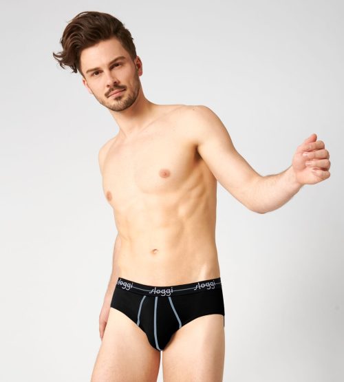 Sloggi Start Midi Μαύρα Ανδρικά Σλιπ 2Pack - Image 2