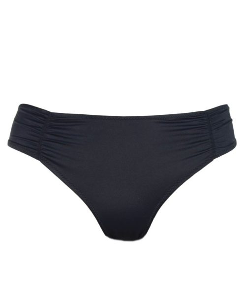 Rock Club Μαύρο Bikini Slip με Σούρες