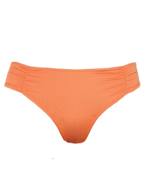 Rock Club Terracotta Bikini Slip με Σούρες