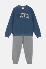 Joyce Rejoyce Παιδικό Βαμβακερό Σετ Φόρμες Μπλε