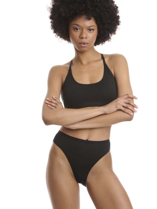 Walk Ψηλόμεσα Γυναικεία Slip 2Pack Μαύρα - Image 3