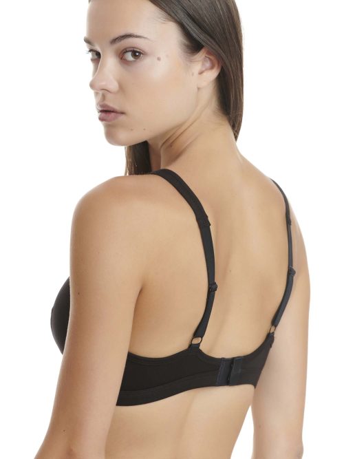 Walk Τριγωνικό Σουτιέν από Bamboo με Αφαιρούμενα Pads Μαύρο - Image 3