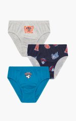 Minerva Stripe Παιδικά / Εφηβικά Βαμβακερά Σλιπ 3τμχ