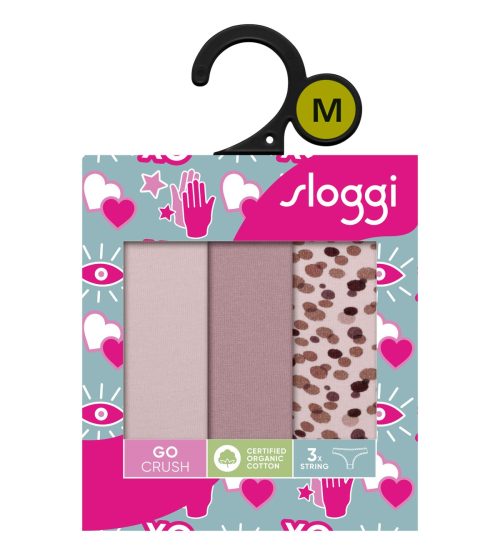 Sloggi Multicolor GO Crush H String Γυναικεία Εσώρουχα 3Pack - Image 2