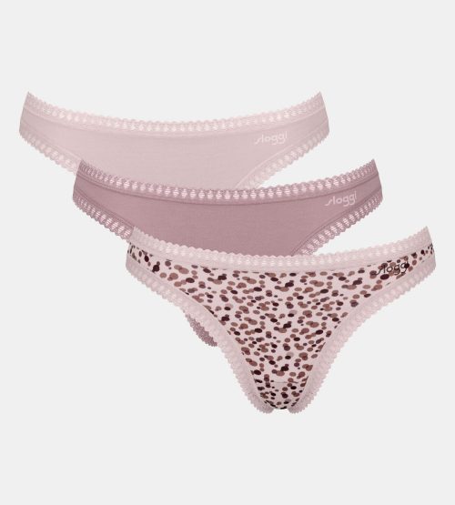 Sloggi Multicolor GO Crush H String Γυναικεία Εσώρουχα 3Pack