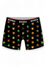 SOMA Μαύρο Ανδρικό Βαμβακερό Boxer Reggae