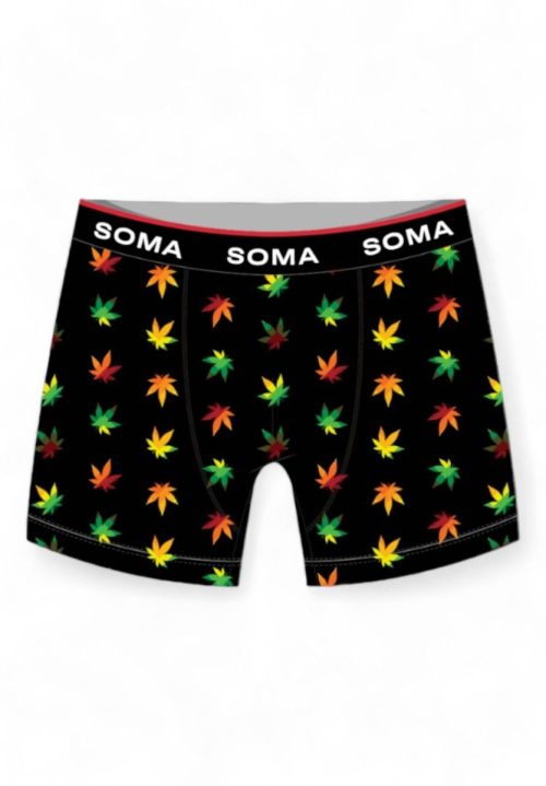 SOMA Μαύρο Ανδρικό Βαμβακερό Boxer Reggae