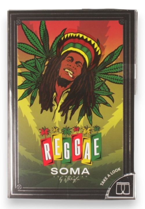 SOMA Μαύρο Ανδρικό Βαμβακερό Boxer Reggae - Image 2
