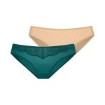 Dorina Sunniva Γυναικεία Slip 2Pack Πράσινο/Μπεζ