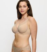 Triumph Minimizer Amourette W01 Μπεζ Σουτιέν χωρίς Ενίσχυση με Μπανέλες