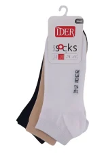 IDER Multicolor Unisex Ημίκοντες Βαμβακερές Κάλτσες Αστραγάλου