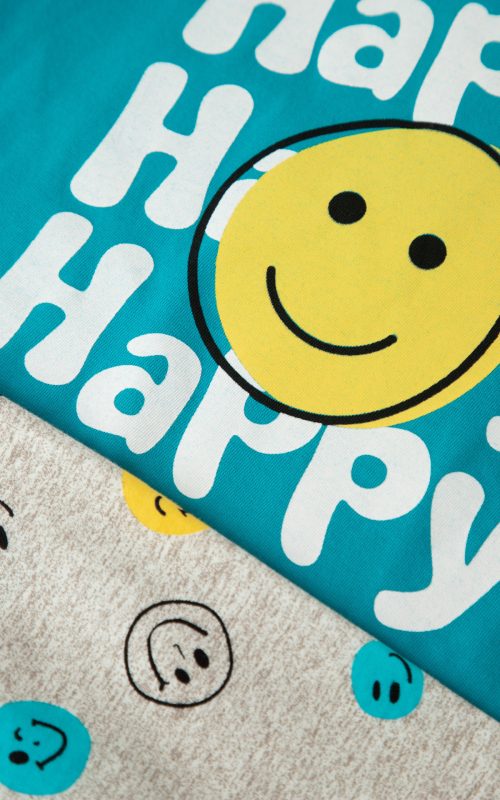Minerva Happy Smiles Σμαραγδί Κοντομάνικη Βρεφική Πυτζάμα - Image 2