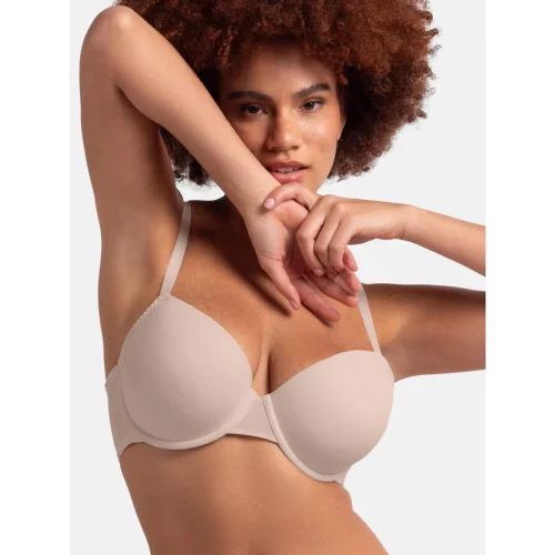 Dorina Yahara Demi Σουτιέν με Ελαφριά Ενίσχυση & Μπανέλες 2Pack Βεραμάν/Μπεζ - Image 4