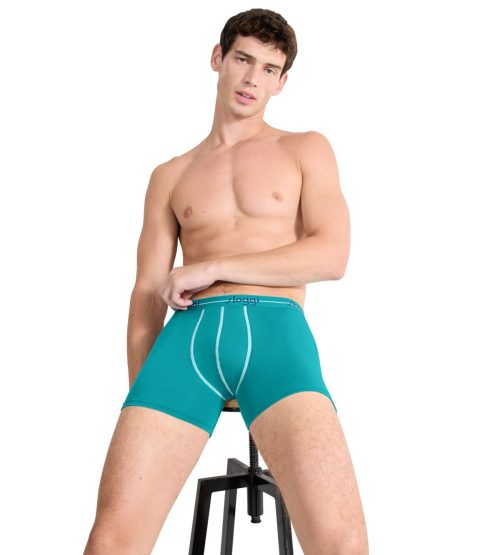 Sloggi Start Short Ανδρικά Μποξεράκια Μπλε/Πετρόλ 2Pack - Image 4