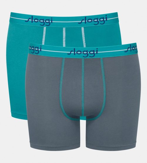 Sloggi Start Short Ανδρικά Μποξεράκια Μπλε/Πετρόλ 2Pack