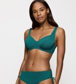 Triumph Summer Mix & Match W01 SD Bikini Top με Μπανέλες χωρίς Ενίσχυση Πετρόλ