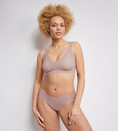 Sloggi Zero Feel 2.0 Bralette Nude Γυναικείο Μπουστάκι με Αφαιρούμενα Pads