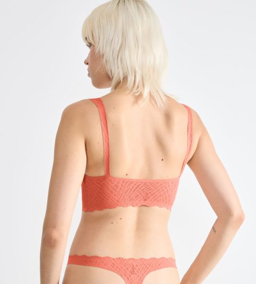 Sloggi ZERO Feel Bliss Bralette Κοραλί Γυναικείο Μπουστάκι με Αφαιρούμενα Pads - Image 2