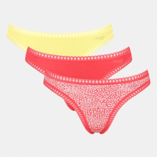 Sloggi Multicolor GO Crush String Γυναικεία Εσώρουχα 3Pack