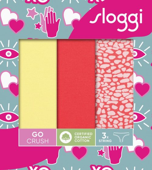 Sloggi Multicolor GO Crush String Γυναικεία Εσώρουχα 3Pack - Image 2