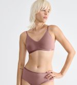 Sloggi GO Daily Cotton Καφέ Σουτιέν χωρίς Ενίσχυση & Μπανέλες