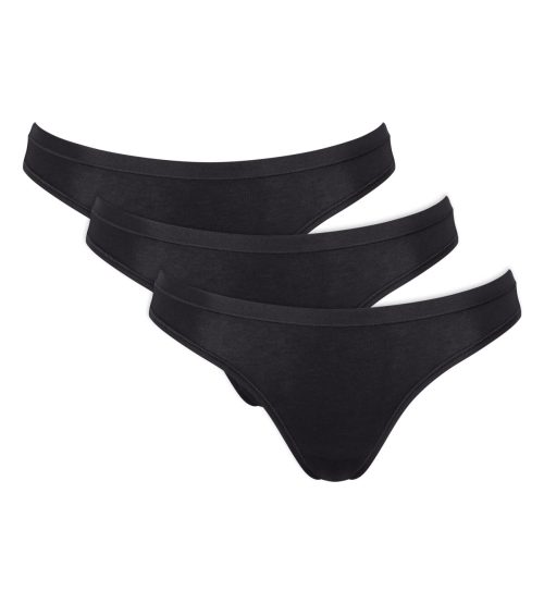 Sloggi GO Daily Cotton Mini Μαύρα Γυναικεία Εσώρουχα 3Pack
