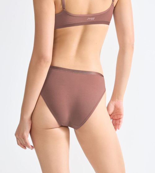 Sloggi GO Daily Cotton Mini Καφέ Γυναικεία Εσώρουχα 3Pack - Image 3