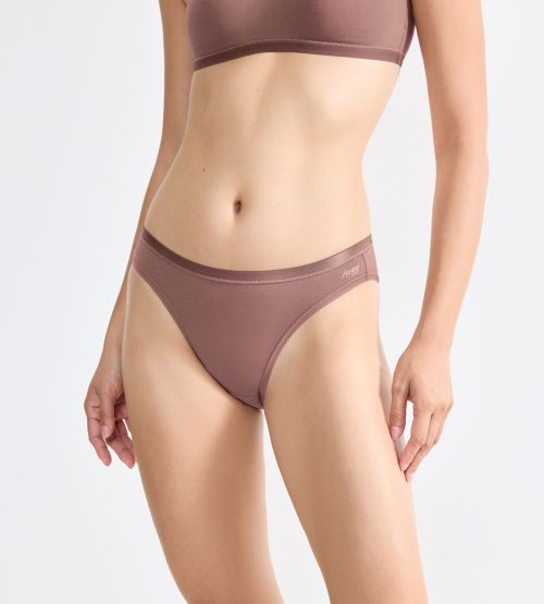 Sloggi GO Daily Cotton Mini Καφέ Γυναικεία Εσώρουχα 3Pack - Image 5