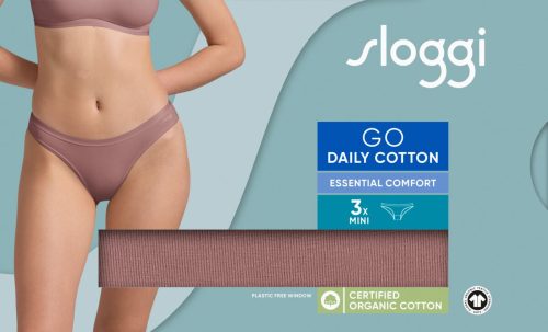 Sloggi GO Daily Cotton Mini Καφέ Γυναικεία Εσώρουχα 3Pack - Image 6