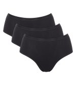 Sloggi GO Daily Cotton Midi Μαύρα Γυναικεία Εσώρουχα 3Pack