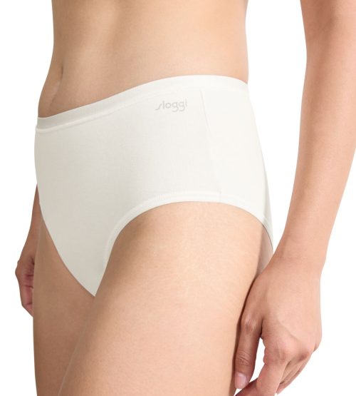 Sloggi GO Daily Cotton Midi Λευκά Γυναικεία Εσώρουχα 3Pack - Image 4