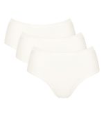 Sloggi GO Daily Cotton Midi Λευκά Γυναικεία Εσώρουχα 3Pack