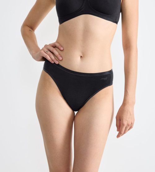 Sloggi GO Daily Cotton Tai Μαύρα Γυναικεία Εσώρουχα 3Pack - Image 2
