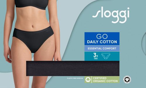 Sloggi GO Daily Cotton Tai Μαύρα Γυναικεία Εσώρουχα 3Pack - Image 5