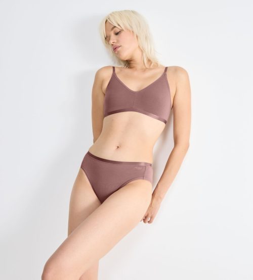 Sloggi GO Daily Cotton Tai Καφέ Γυναικεία Εσώρουχα 3Pack - Image 2