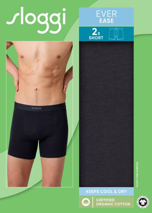 Sloggi men EVER Ease Short Μαύρα 2Pack - Image 2