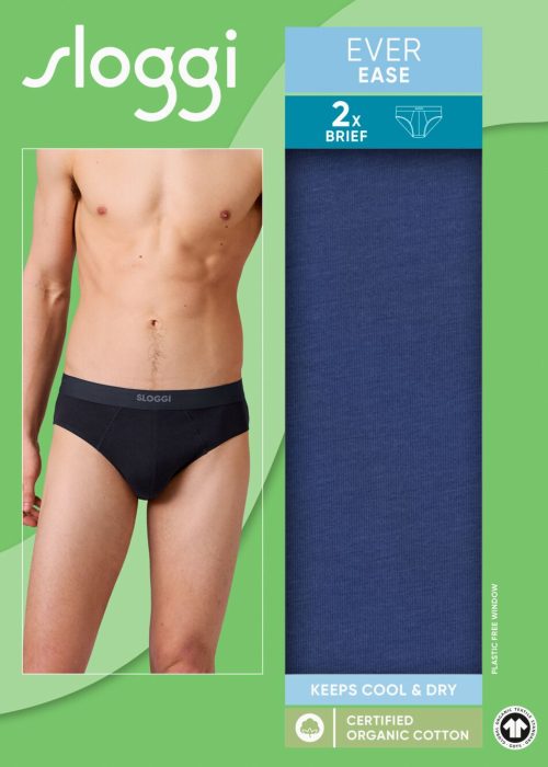 Sloggi men EVER Ease Brief Μπλε Σλιπ 2Pack - Image 5