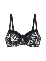 Dorina Kanjari Μαύρο Bikini Top με Ελαφριά Ενίσχυση & Μπανέλες