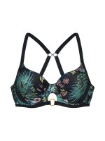 Dorina Mandika Μαύρο Bikini Top χωρίς Ενίσχυση με Μπανέλες