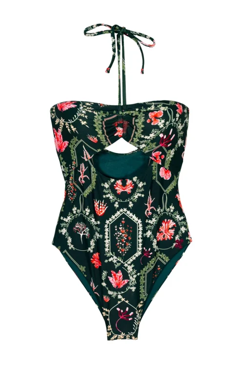 Solano Thymeli Μαύρο Ολόσωμο Μαγιό Strapless