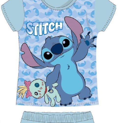 Disney Lilo and Stitch Σιέλ Σετ Καλοκαιρινές Βαμβακερές Πυτζάμες