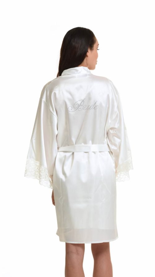Miss Rosy Bride Σαμπανιζέ Ρόμπα Σατέν - Image 2