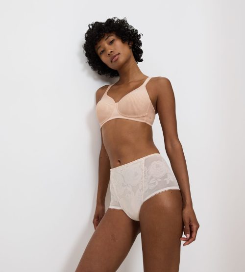 Triumph Modern Soft+Cotton P Μπεζ Σουτιέν με Ελαφριά Ενίσχυση χωρίς Μπανέλες