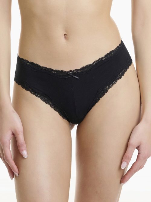 Walk Bamboo Μαύρο Γυναικεία Brazil 2Pack με Δαντέλα - Image 2
