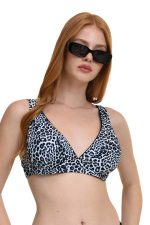 MiandMi Animal Print Bikini Top με Ενίσχυση